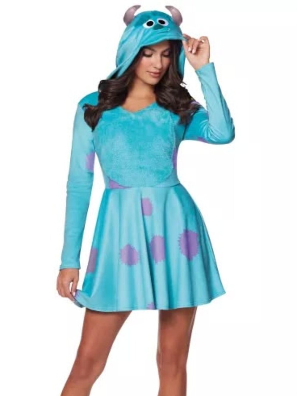 Monsters Inc. Women's Sulley Dress Halloween Costume Cosplay Size Small (4-6)